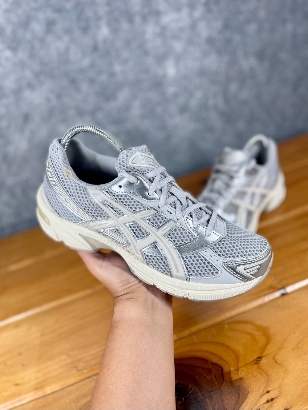 ASICS Gel-1130 Womens Size 8.5 Cloud Grey Oatmeal Running Shoes 1202A164-023 - Picture 16 of 16